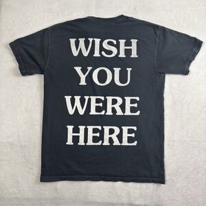 Astroworld Travis Scott Wish You Were Here Black SS Graphic Shirt Distressed M